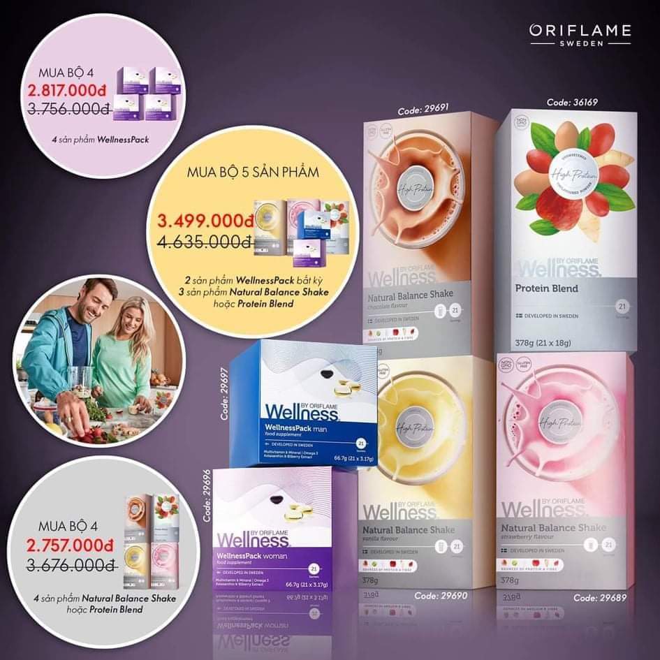 Combo bộ 5 sản phẩm Wel.lness mọi nhà tin dùng