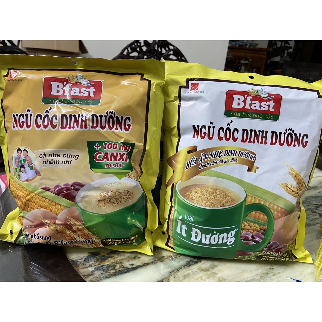 NGŨ CỐC B'FAST DINH DƯỠNG HÀNG NGÀY 20 GÓI 500g