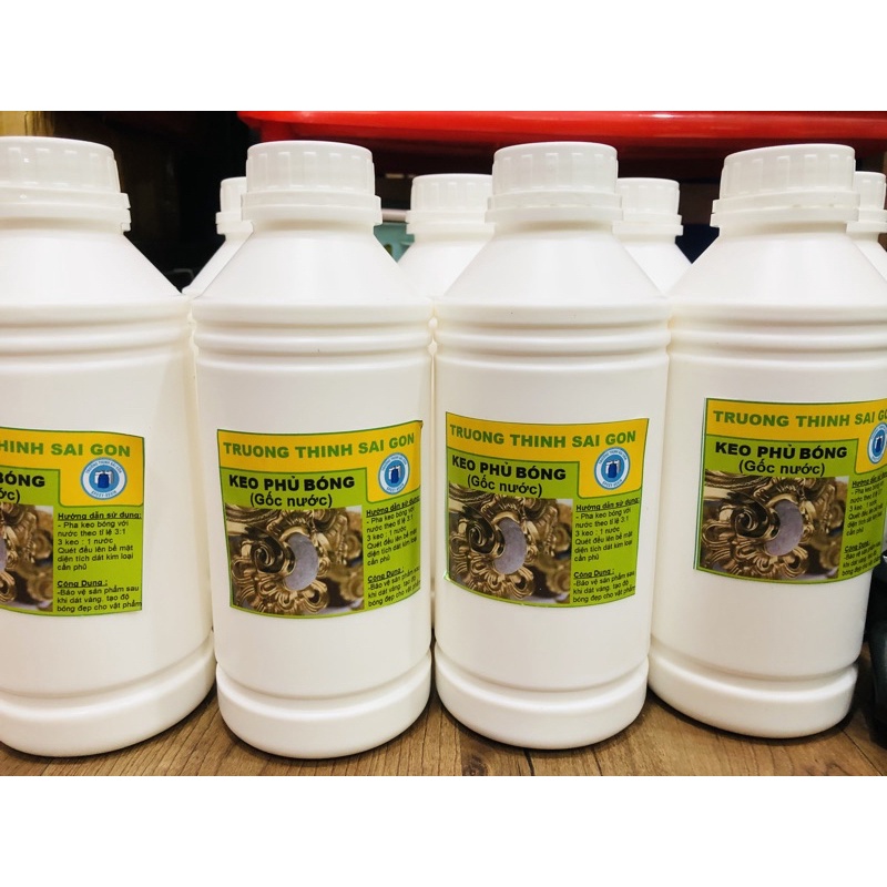 Keo phủ bóng dát vàng gốc nước 1kg - trường thịnh sài gòn