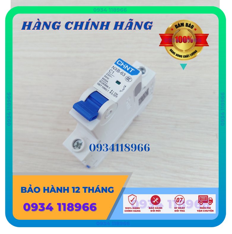 MCB 1 pha 1A Chint - Bảo vệ quá tải - chuyên dụng cho nhà yến - BH 12 tháng - Thiết bị đóng cắt