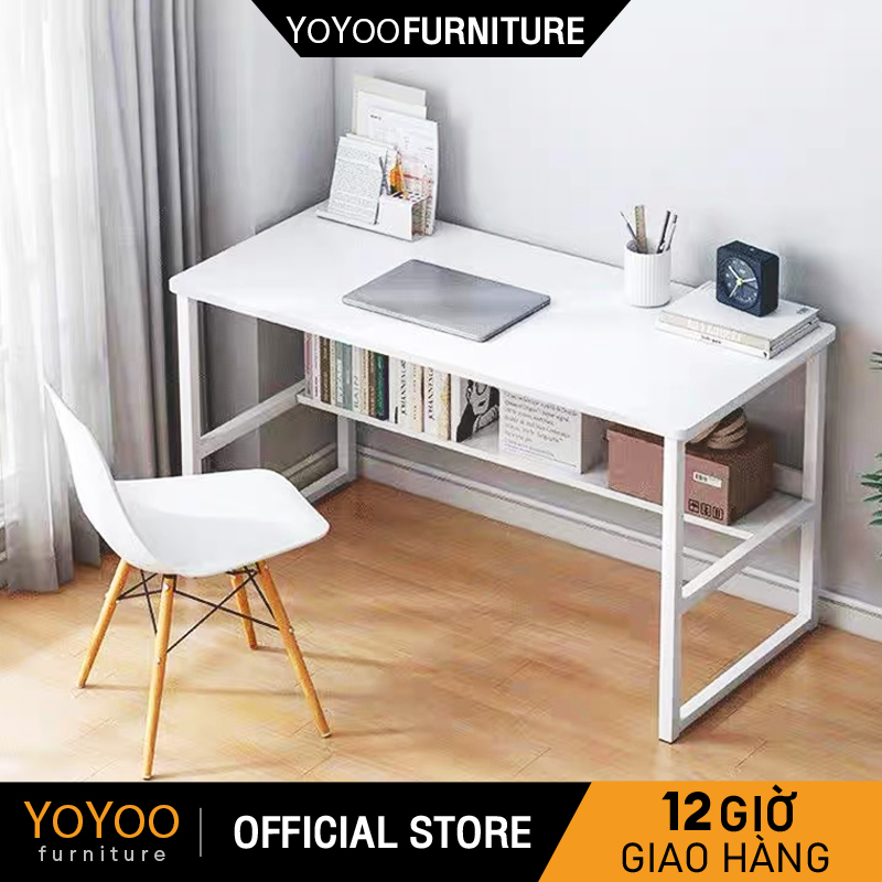 YOYOO Bàn Làm Việc Chân Tròn Đa Năng, Decor Phòng Ngủ Phong Cách Dùng Học Tập Làm Việc Cho Học Sinh Lắp Ghép Tiện Ích