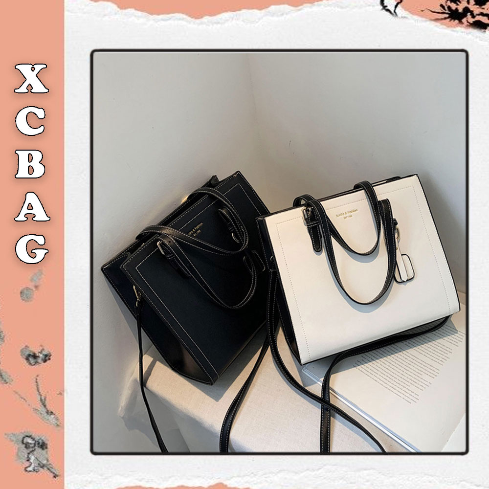 Túi tote da đeo chéo nữ XC-480, kiểu dáng hàn quốc sang chảnh, túi kẹp nách tote công sở