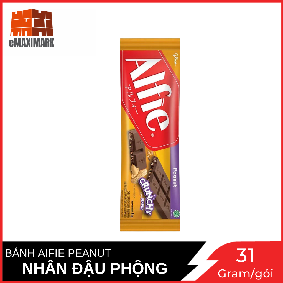 Thanh Alfie Chocolate Bar Vị Đậu Phộng Gói 31G