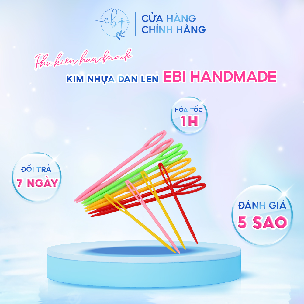 Kim đan, kim khâu sợi len bằng nhựa nhiều size dùng để đan đồ handmade thủ công diy - eb63