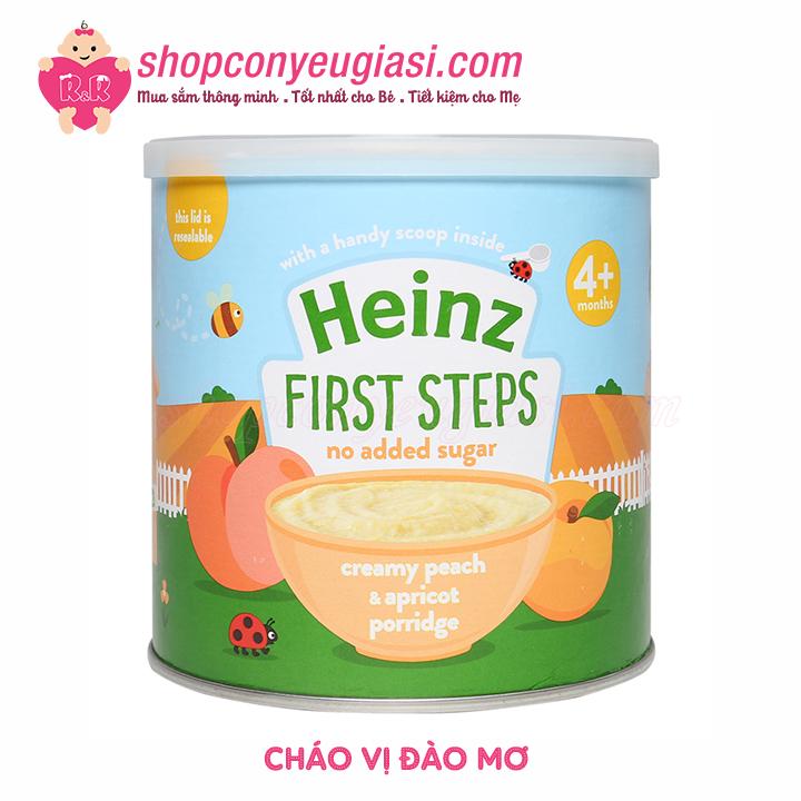 Cháo ăn dặm heinz cho bé trên 4 tháng tuổi 240g - cháo đào mơ