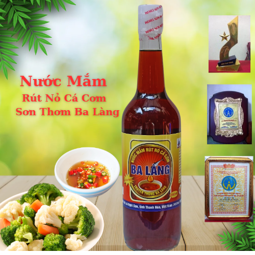 Nước mắm nước mắm rút nỏ cá cơm SƠN THƠM ba làng thanh hóa nguyên liệu nấu ăn và gia vị chấm chai thủy tinh 650ml