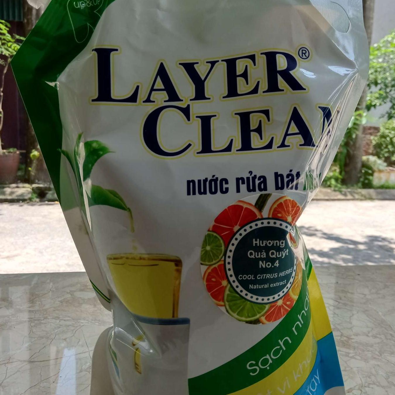 Nước rửa bát hương quýt hữu cơ Layerclean