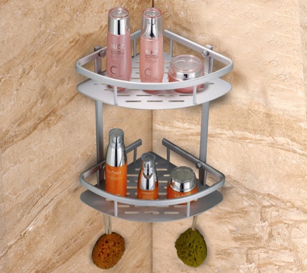 Kệ inox 2 tầng nhà tắm siêu tiện lợi- Kệ nhà bếp 2 tầng tiện ích- Hàng cao cấp - Kệ Nhà Tắm Dính Tường Siêu Chắc 2 Tầng Khung Inox - Kệ để đồ nhà tắm inox - Khay để đồ nhà tắm