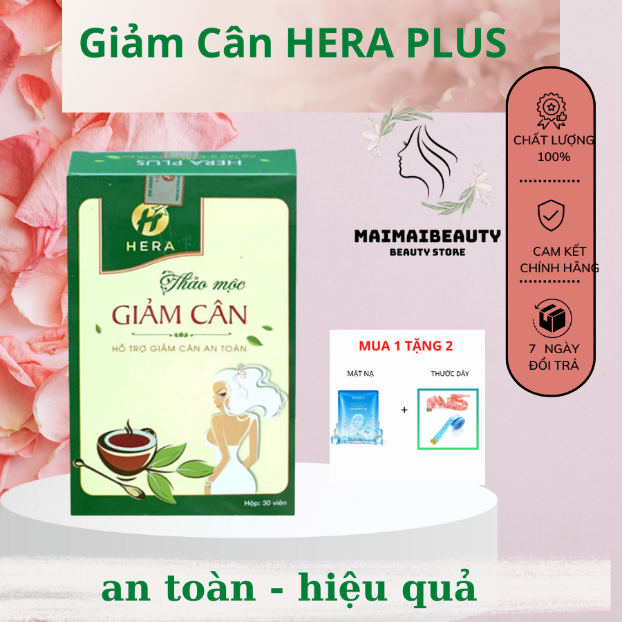 Thảo Mộc Giảm cân Hera Plus Hộp 30 Viên