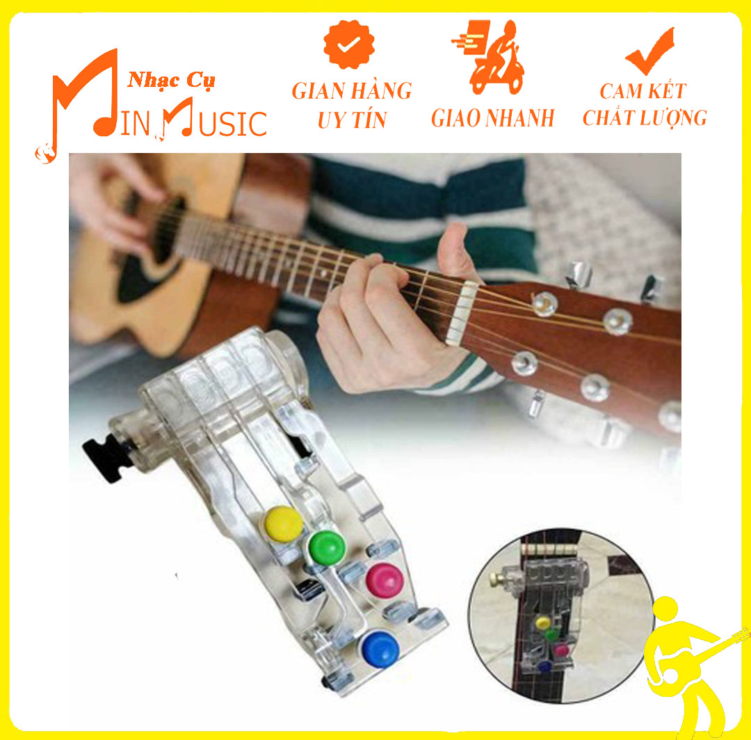 Dụng Cụ Bấm Hợp Âm I Máy Bấm Hợp Âm Đàn Guitar Acoustic I Dùng Đánh Vòng Hợp Âm G-D-Em-C