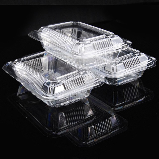 Hộp nhựa c55 đựng hoa quả, bánh tráng trộn combo 100 cái dài 19cm rộng 12cm cao 5cm