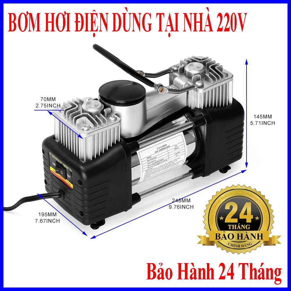 Bơm Điện 220V Mini Thế Hệ Mới Chọn Ngay Bơm Lốp Ôtô , Bơm Hơi Mini Công Nghệ Nhật Nén Khí , Hơi Khỏe , Nhỏ Gọn Bền Bỉ Dê Di Chuyển Tặng Đầu Bơm.