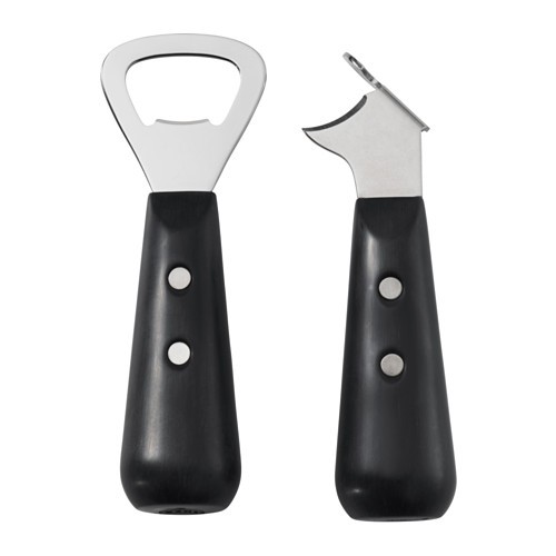 Bộ dụng cụ mở nắp, hộp/bottle opener and can opener ikea