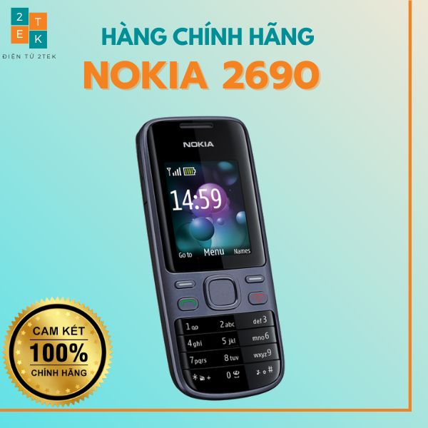 Điện thoại Nokia 2690 chính hãng pin trâu bảo hành 12 tháng