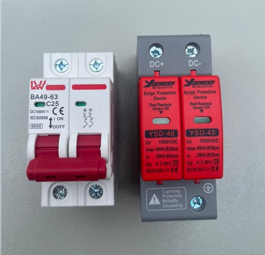 Cắt sét DC 2P 1000V - Chống sét lan truyền cho năng lượng mặt trời solar