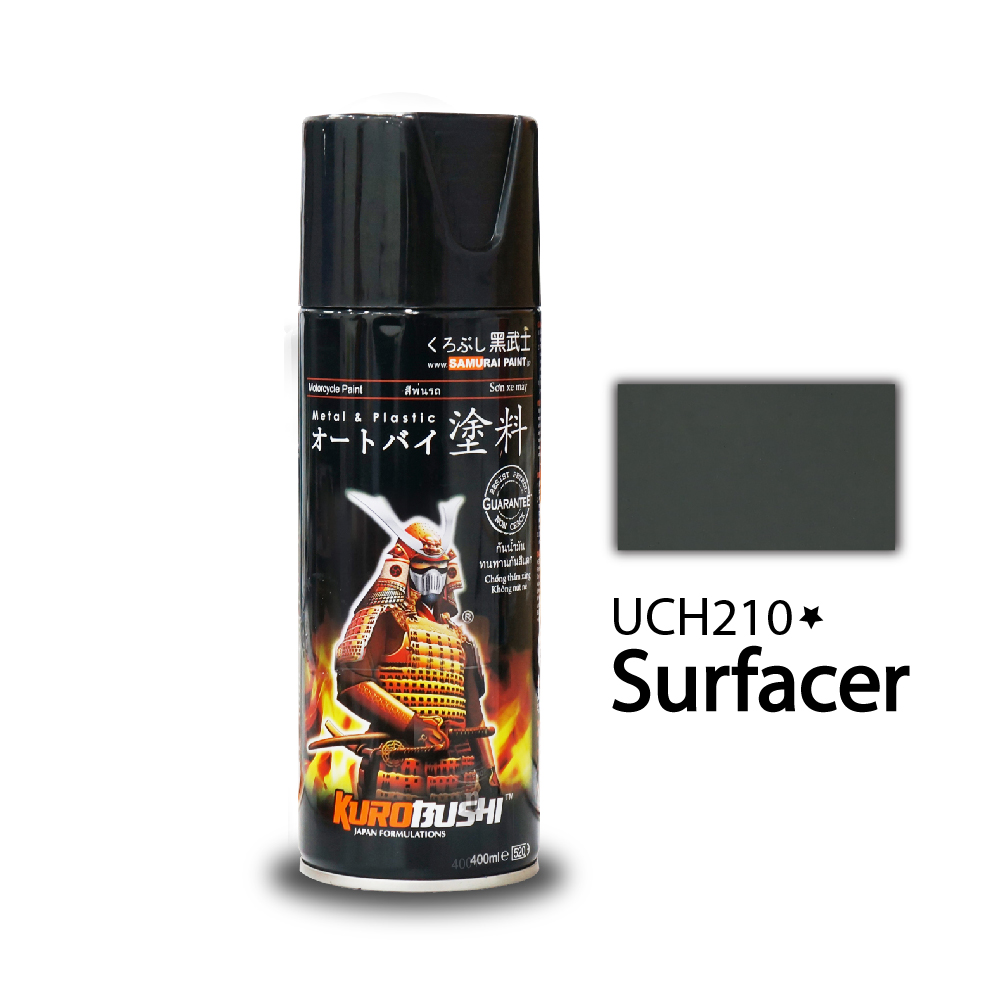 Sơn xịt samurai chính hãng lót xám - uc h210* tạo độ bám dính tốt cho lớp sơn phủ