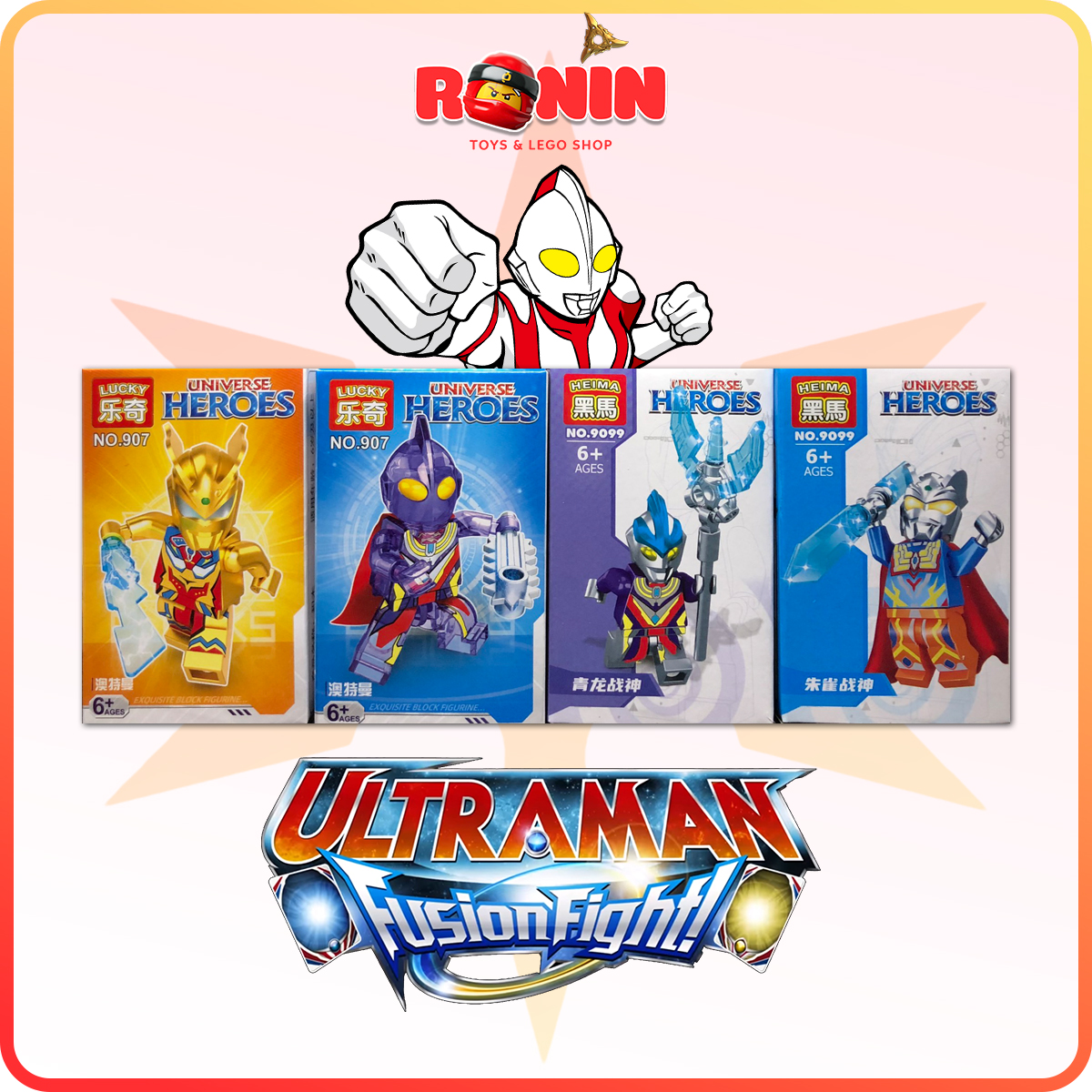 Lego Minifigures Nhân Vật Siêu Nhân Điện Quang Ultraman