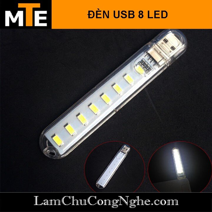 Đèn led cổng usb - 8 bóng siêu sáng