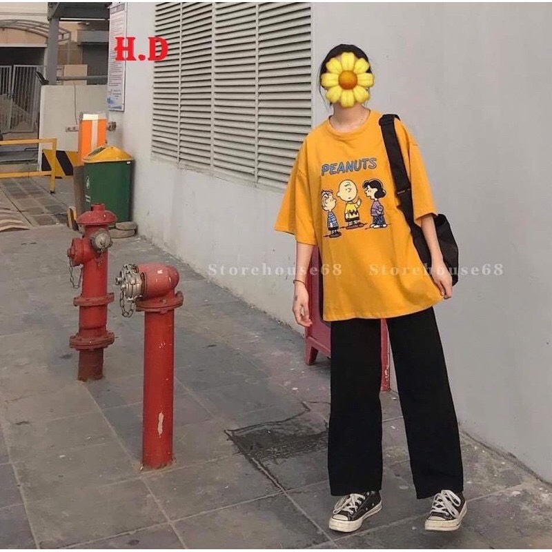 Sét áo ba người+quần ống rộng xuông