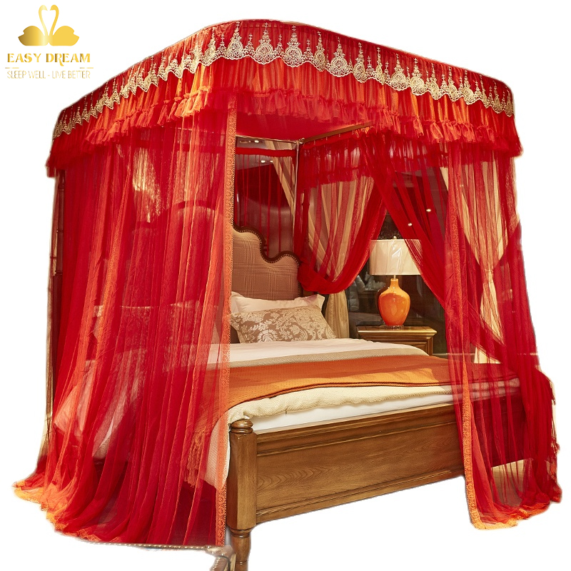 Màn khung không khoan tường EASY DREAM  mùng màn cưới đẹp cao cấp  , chống muỗi ,decor , quà tặng , hiện đại ,