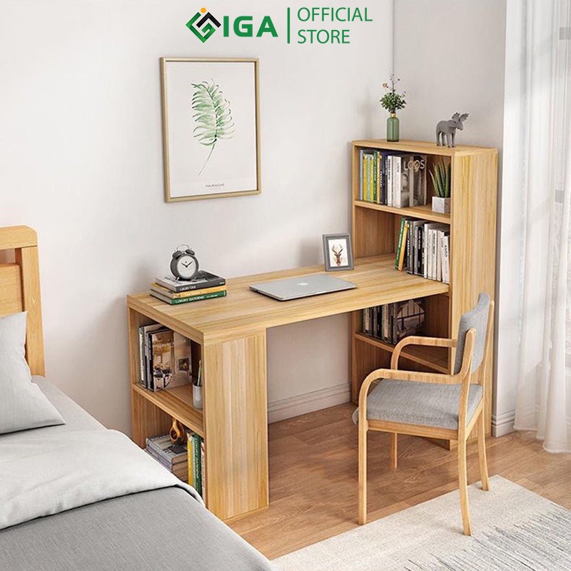 Bàn máy tính có kệ để sách thông minh tiện lợi thương hiệu IGA GP04