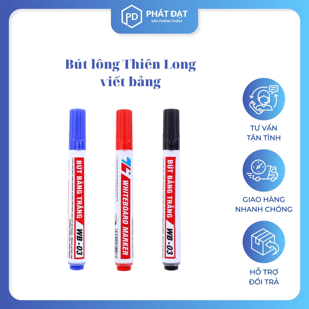 Bút lông viết bảng thiên long wb-03, bút dạ, bút viết bảng trắng - văn phòng phẩm thành phát