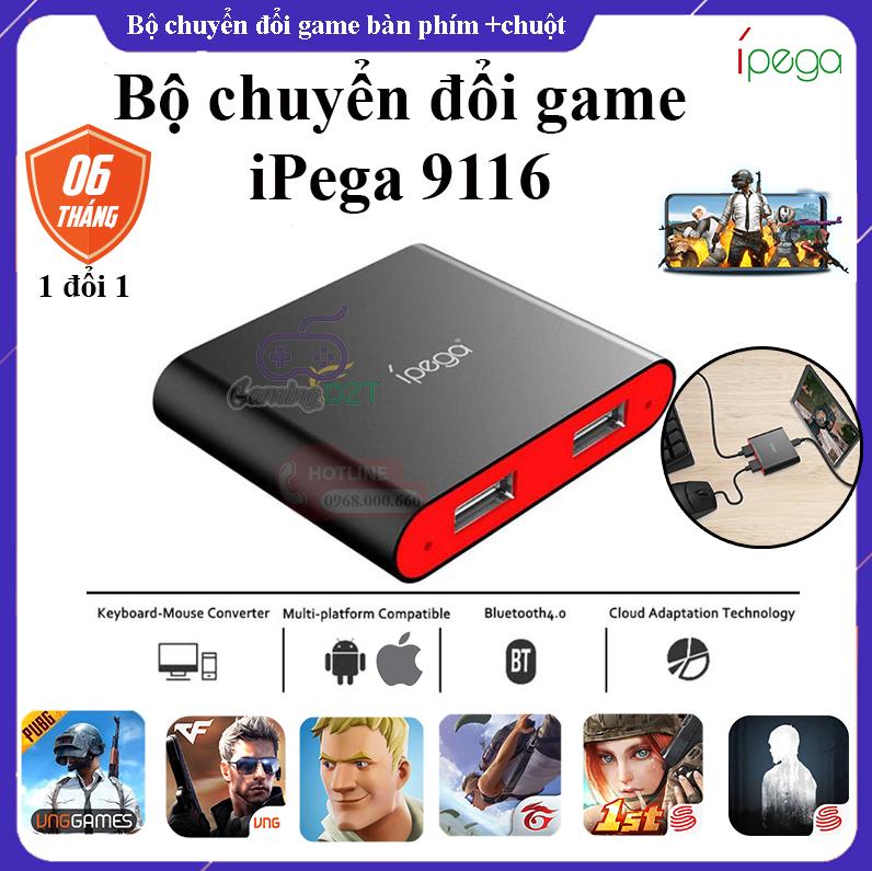 Bộ chuyển đổi ipega 9116 chơi game pubg ros free fire và các game fps khác