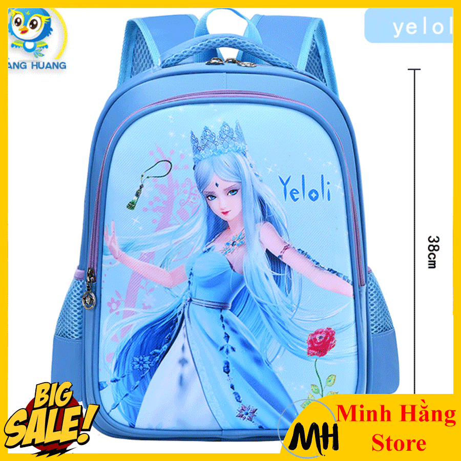 [CHẤT XỊN- LỚP 1-3] Balo thời trang cho học sinh tiểu học chống gù, chống thấm nước, cặp sách cho bé gái cấp 1