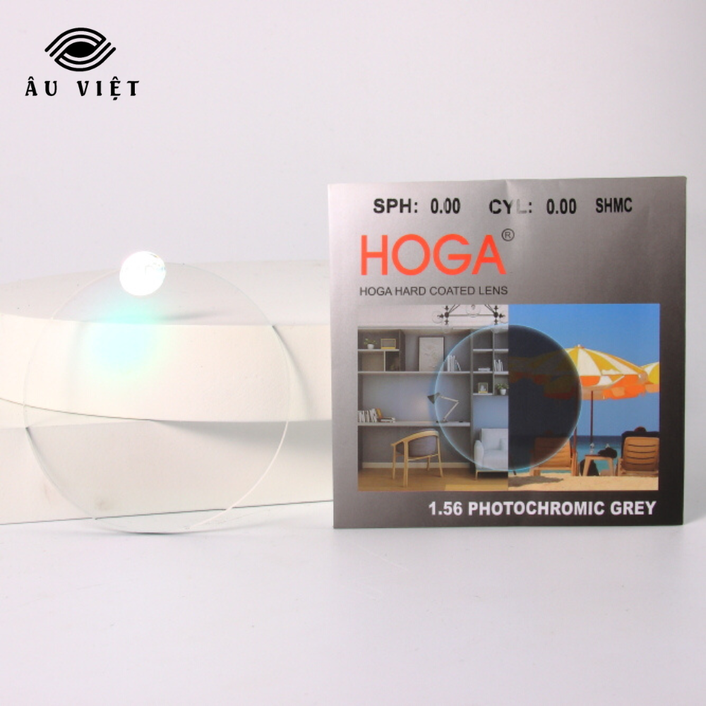 1.56 Tròng kính đổi màu Hoga Photochromic Nhật Bản