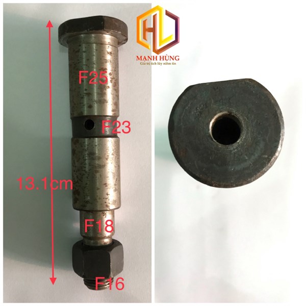 Trục ắc nhíp 25*130 trước 1061 (2 cá Hãm) phụ tùng ô tô phụ tùng