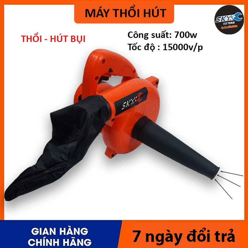 GT-160 Máy thổi bụi - hút bụi cầm tay, máy thổi hút ,  máy hút thổi bụi 2 chiều thông minh nhỏ gọn, tiện dụng ,công suất lớn mạnh mẽ 700W giúp vệ sinh dễ dàng- Mô tơ dây đồng 100% . Bảo hành 3 tháng