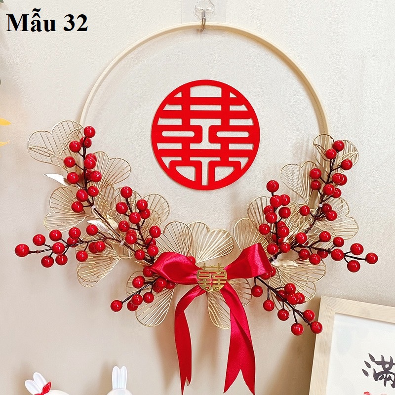 Set trang trí cửa phòng cưới, phòng tân hôn