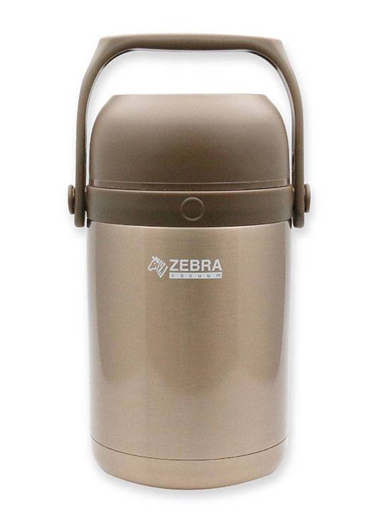 Camen cơm giữ nhiệt zebra thái lan 3 ngăn inox 304 kèm thìa 1.8l -152440. thái lan 2 màu