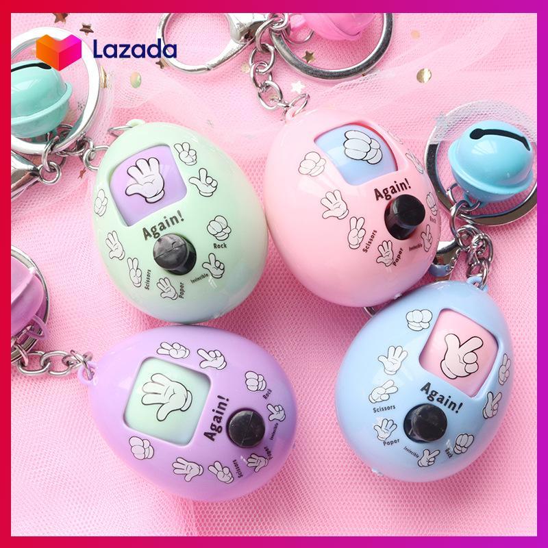 HCM Móc khóa treo balo Quả trứng GAME Kéo búa bao - có chuông - KAShop