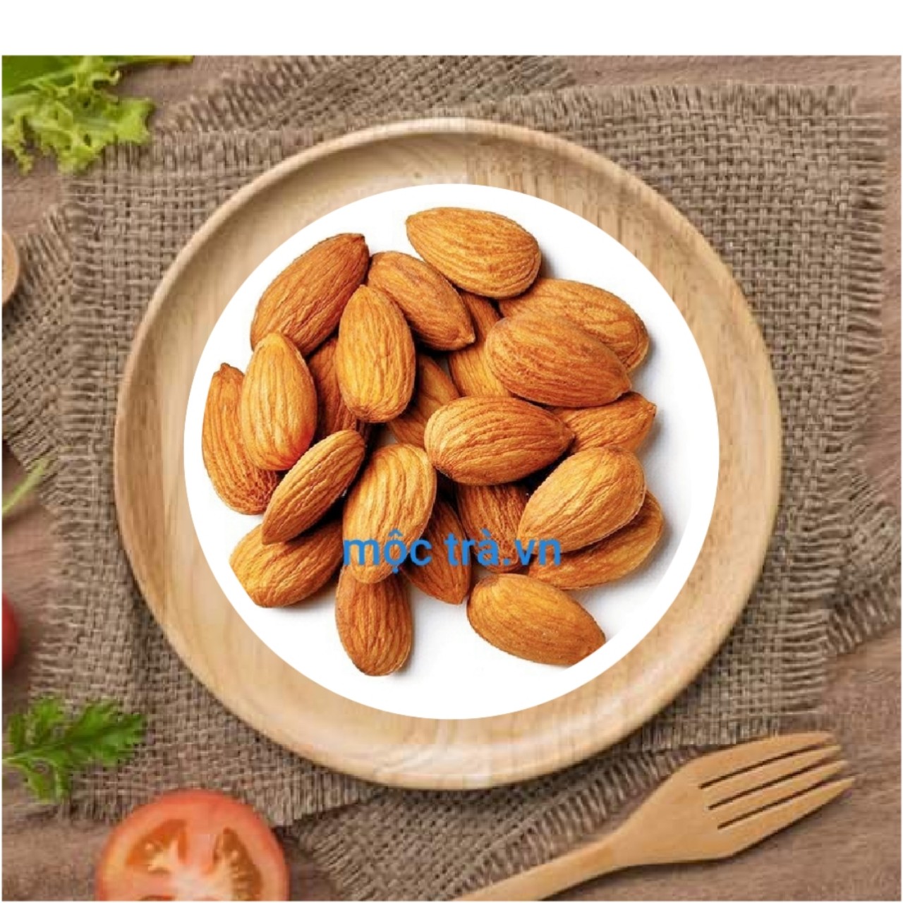 Hạnh nhân Mỹ chưa rang 100gr hạnh nhân bóc vỏ, hạnh nhân tách vỏ, dùng làm bánh, sữa hạt dinh dưỡng