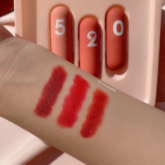 Set son 3 cây 520 siêu đẹp siêu xinh