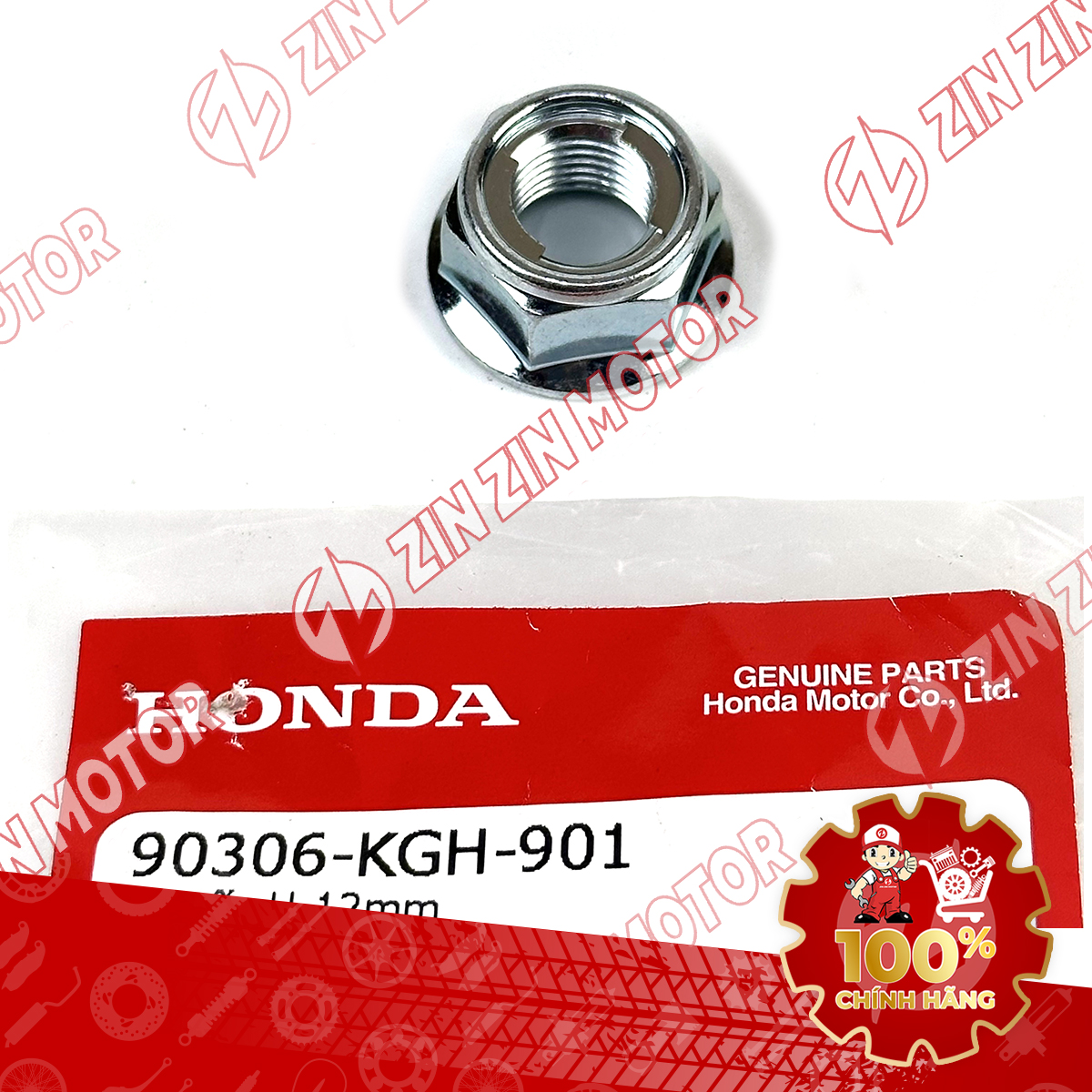 Đai Ốc Cốt Banh Trước Vario 160 12MM 90306-KGH-901 Chính Hãng - ZZM