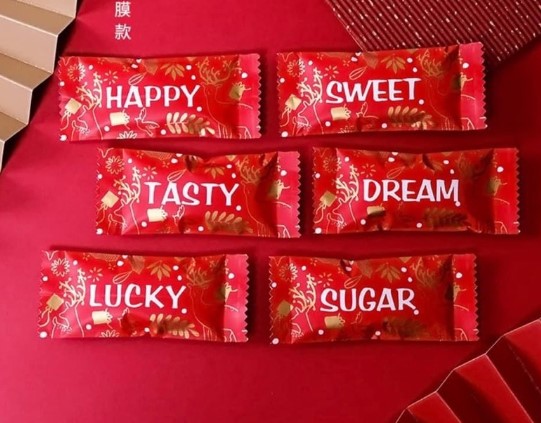 Vỏ túi kẹo nougat 4x9cm
