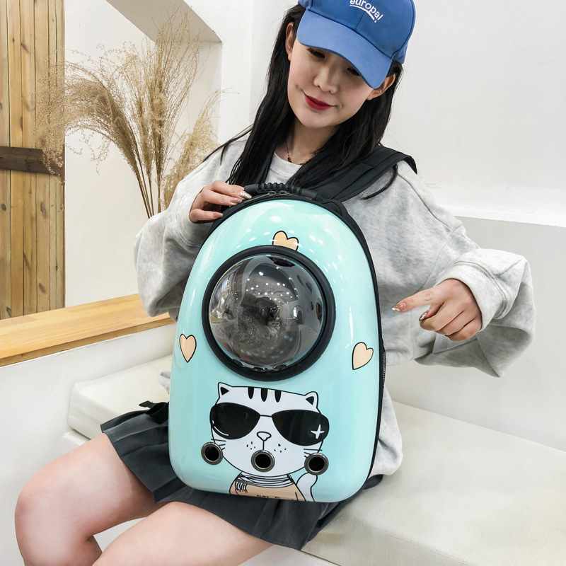 Balo phi hành gia balo vận chuyển chó mèo đi xa tiện lợi Luna Pet BL03 - balo họa tiết xinh xắn kèm KÈM TẤM LÓT