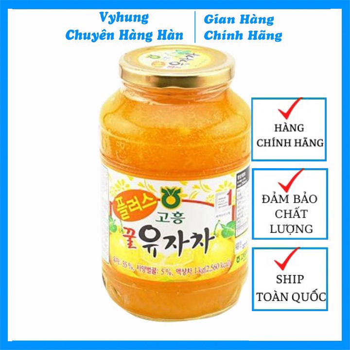 Mật Ong Chanh Hàn Quốc 1kg Cung Cấp Vitamin Làm Da Trắng Sáng Mịn Màng