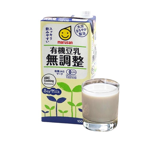 Sữa đậu nành hữu cơ Marusan không đường 1L