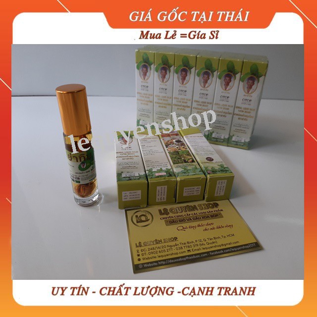 12 lọ dầu lăn thảo dược 18 vị thái lan