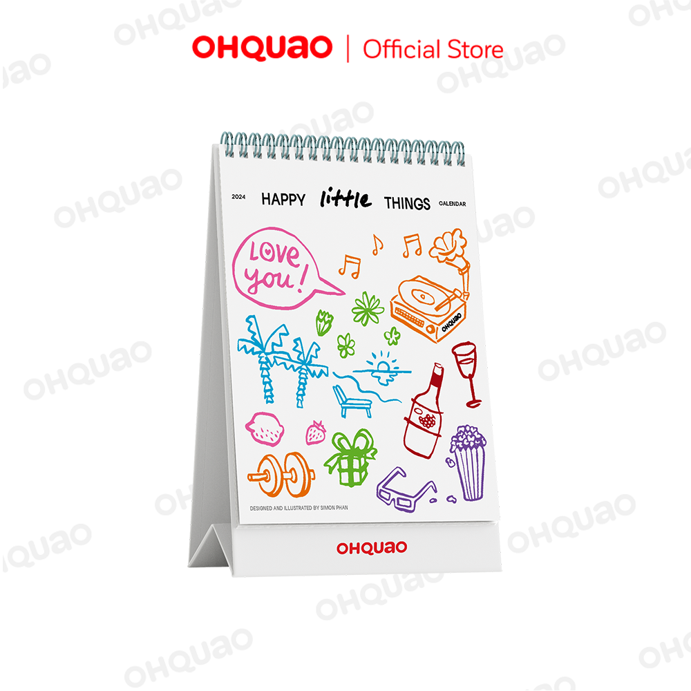 2024 Happy Little Things Desk Calendar