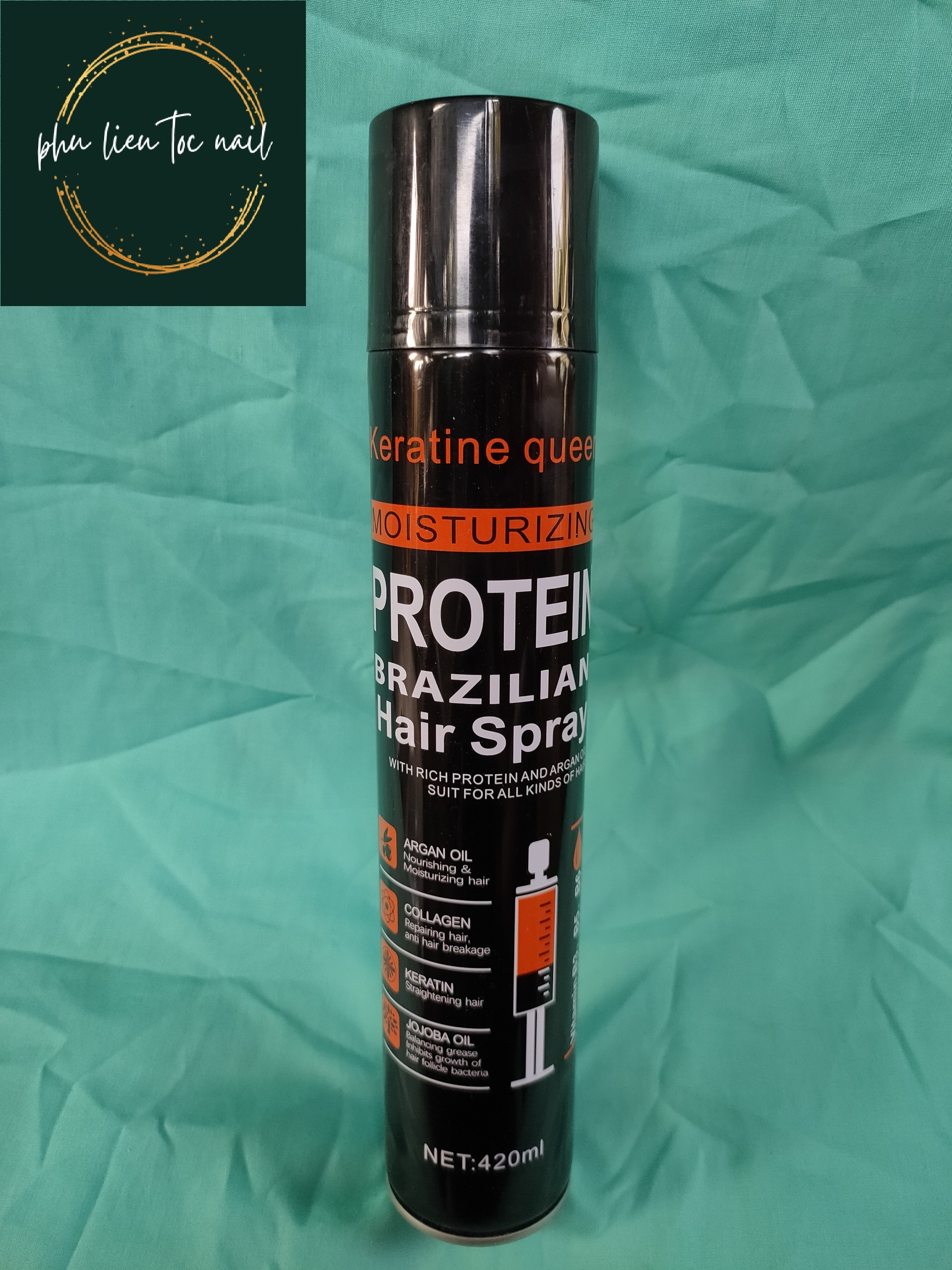 Keo xịt tóc cứng Moisturizing protein 420ml