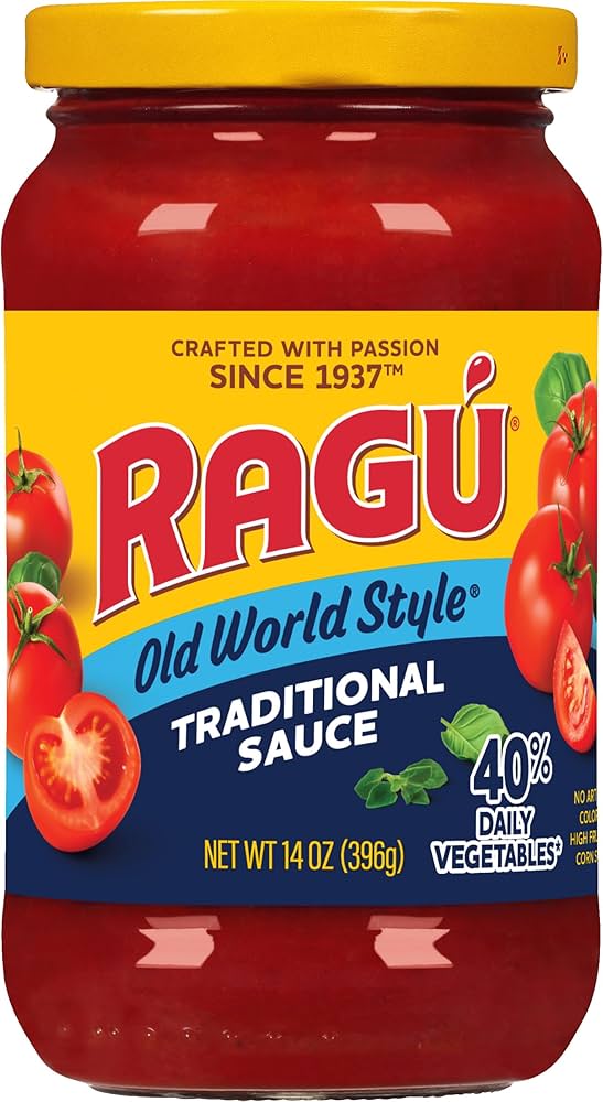 Sốt Mì Ý Cà chua truyền thống Ragu Traditional pasta sauce 396g, Date: 01.2027