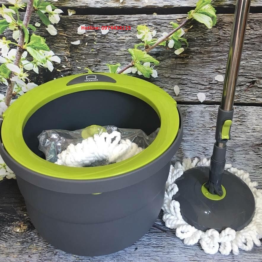 Bộ chổi lau nhà Lock & Lock kèm 2 bông lau nhà