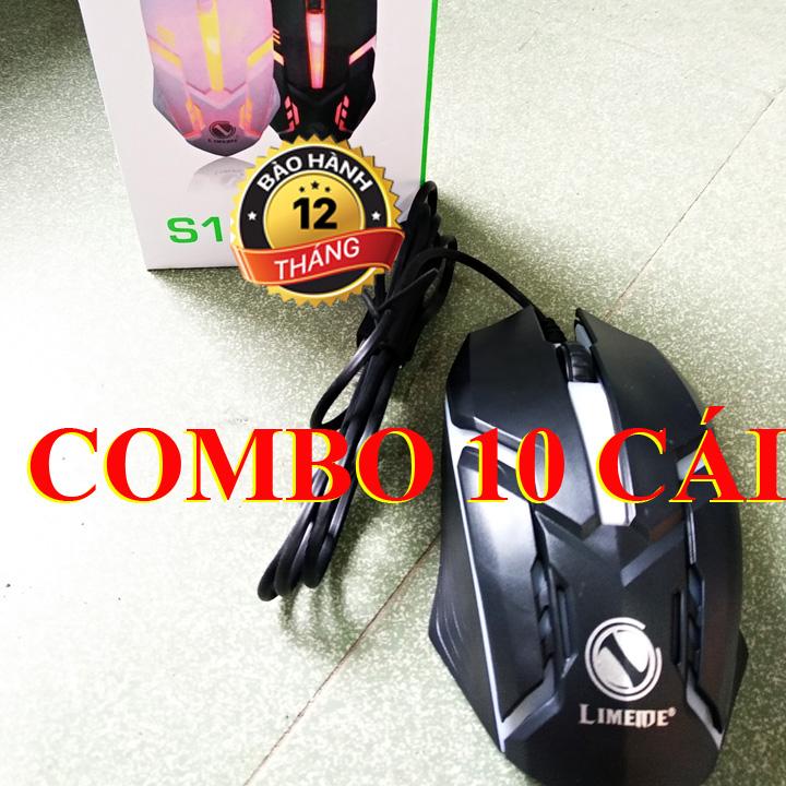 Combo 10 chuột quang led 7 màu tự động - mouse auto led