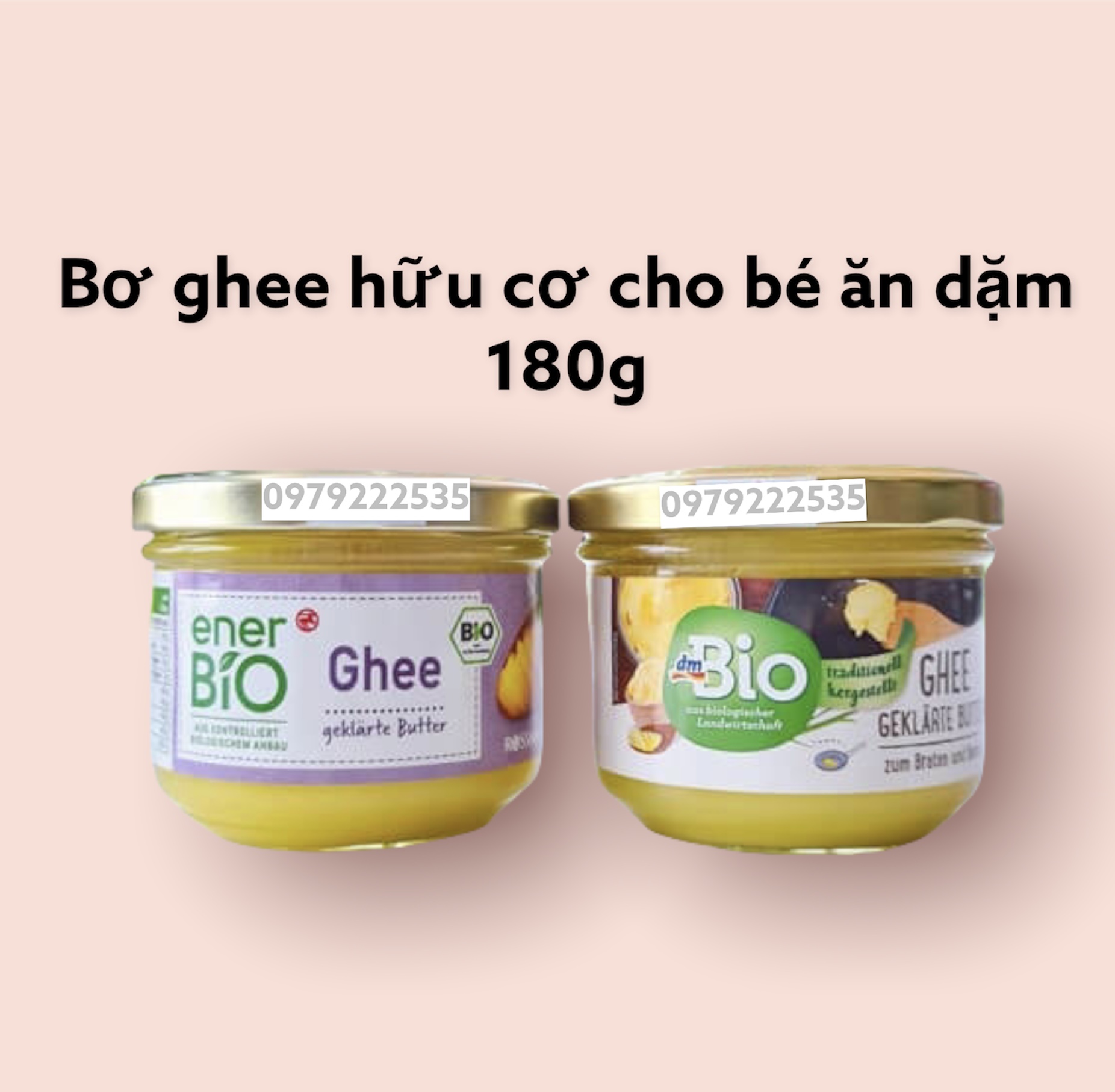 Bơ ghee hữu cơ ener/ dzm bio đức 180g