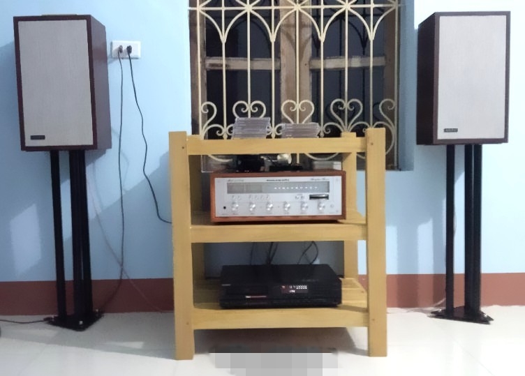 Chân loa bookshelf sắt 5 Tấc