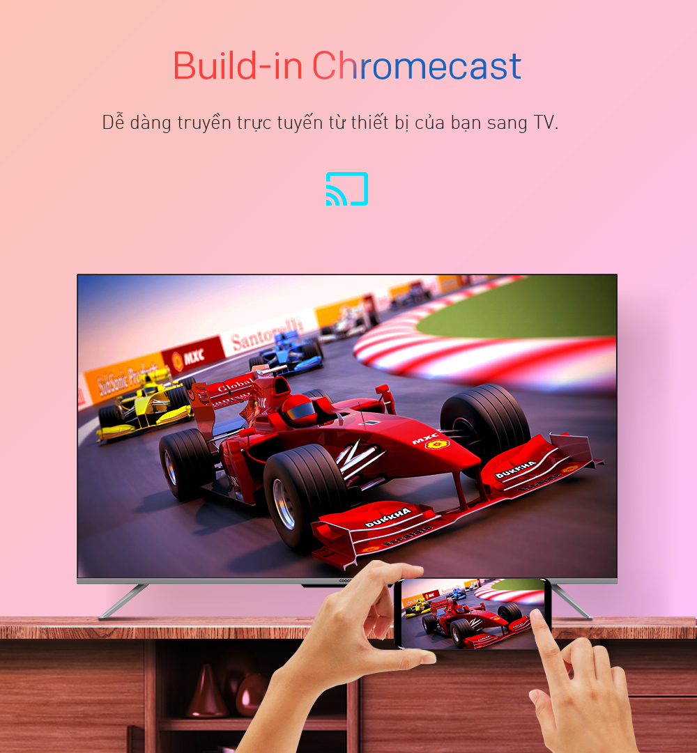 Smart TV Coocaa - Model 55S6G PRO MAX android 10 wifi tìm kiếm bằng giọng